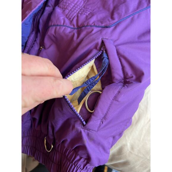 Vintage Grand Targhee women’s purple medium ski coat jacket apres gaper quilted - Picture 5 of 11